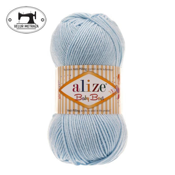 BABY BEST_183_Light Blue velur metraza