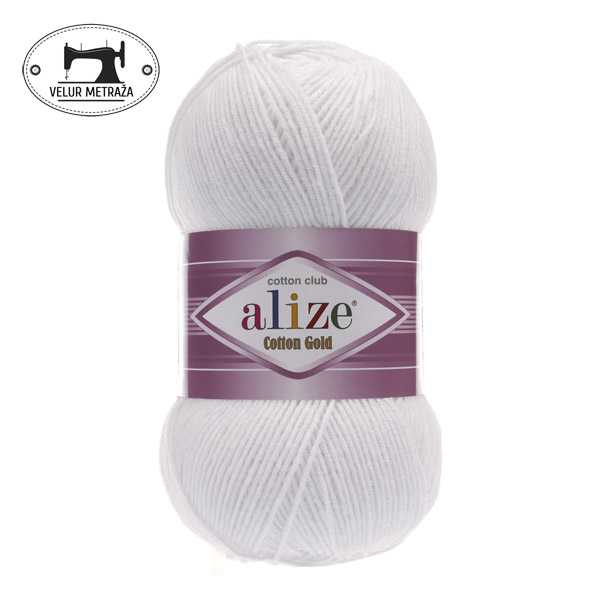 COTTON GOLD_55_White_velur_metraza_vunica