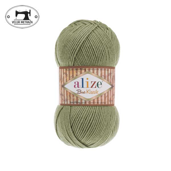 VELUR METRAZA VUNICA BEST KLASIK_138_Olive Green