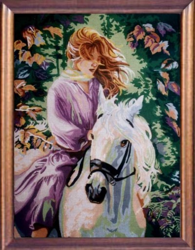 Goblen devojka na konju